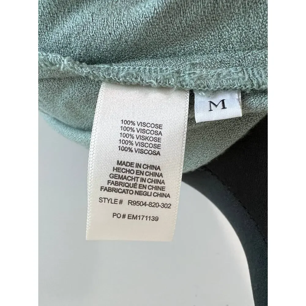 Cloth & Stone Light Green Back Button Down Long Sleeve Shirt Top Blouse M Medium